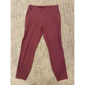 womens all in motion leggings plum color size L